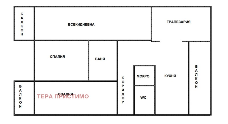 Продава 4-СТАЕН, гр. Русе, Хъшове, снимка 5 - Aпартаменти - 47264376