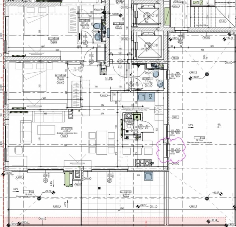 Myytävänä  2 makuuhuonetta Sofia , Manastirski livadi , 153 neliömetriä | 42379901 - kuva [2]