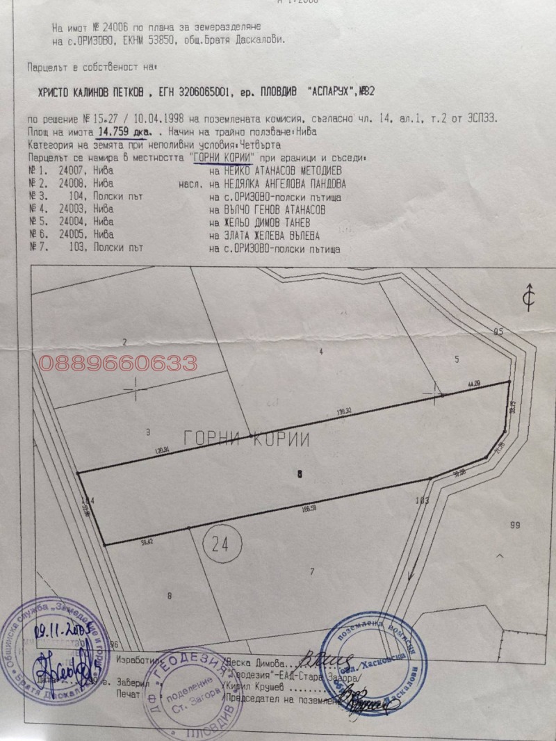 Til salgs  Land region Stara Zagora , Orizovo , 25 dka | 99386081 - bilde [2]