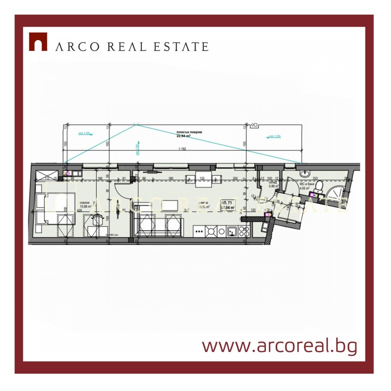 Na prodej  1 ložnice Sofia , Banišora , 67 m2 | 27805231 - obraz [2]