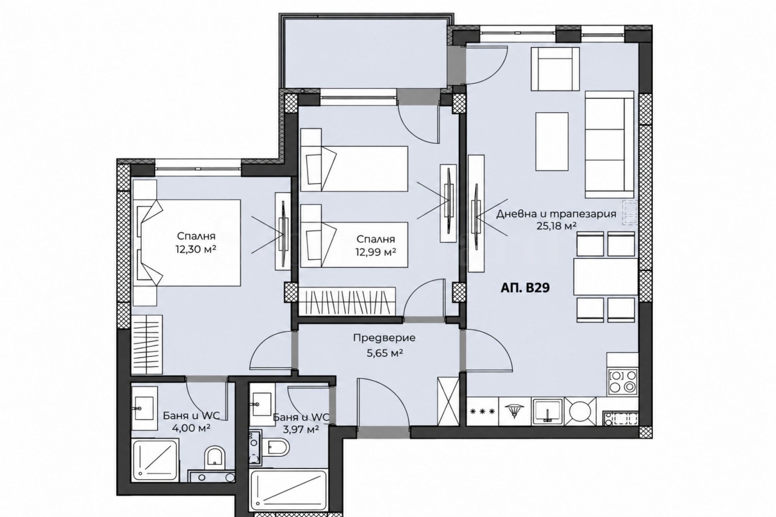 Продава 3-СТАЕН, гр. Пловдив, Христо Смирненски, снимка 14 - Апартаменти - 56208388