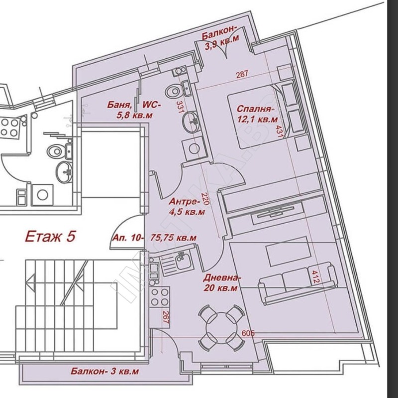 Продава 2-СТАЕН, гр. Варна, Погреби, снимка 2 - Aпартаменти - 47963545