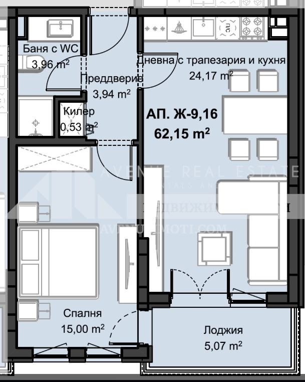Na prodej  1 ložnice Plovdiv , Christo Smirnenski , 76 m2 | 35410353 - obraz [2]