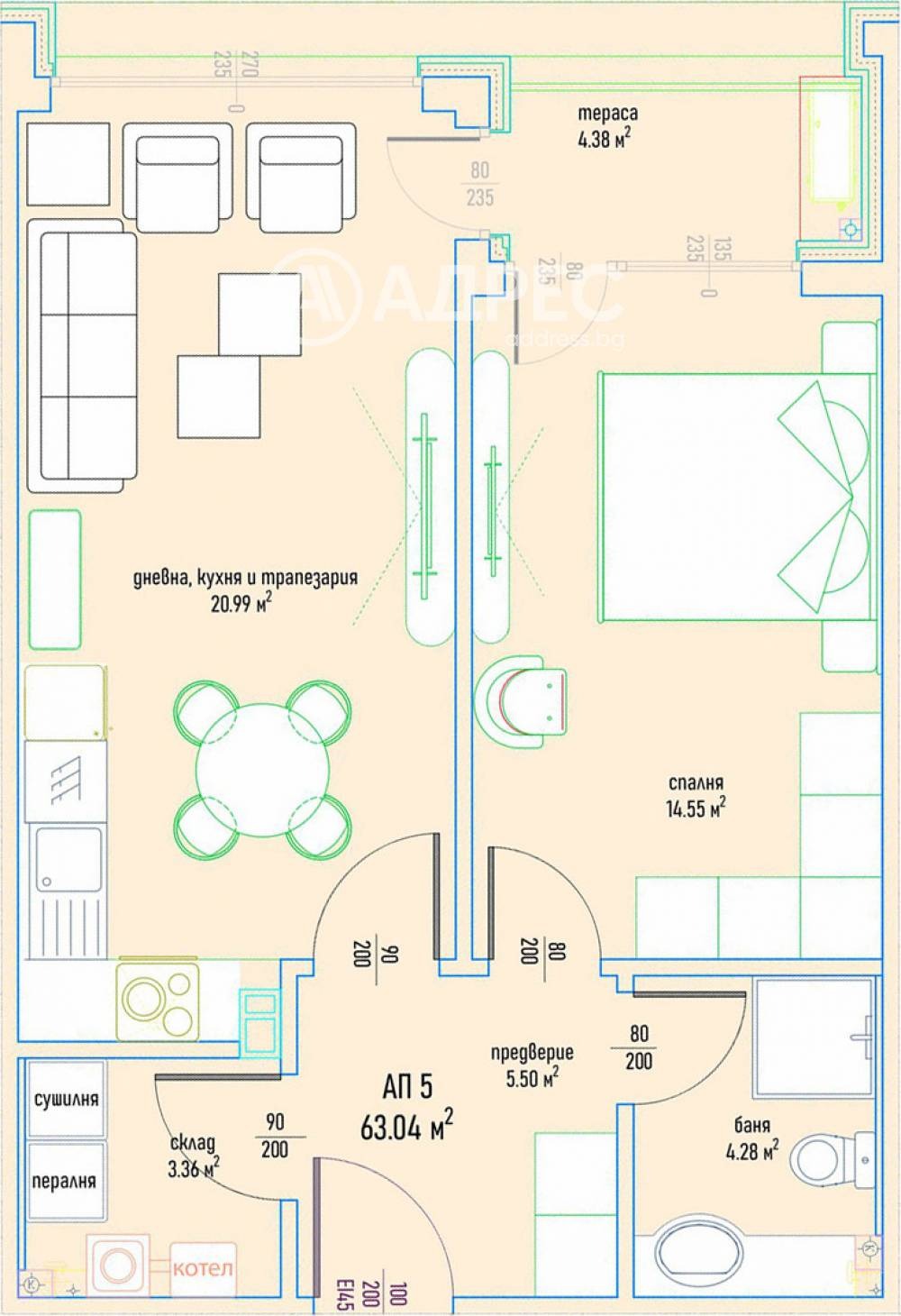 Продава 2-СТАЕН, гр. София, Малинова долина, снимка 4 - Апартаменти - 54352573