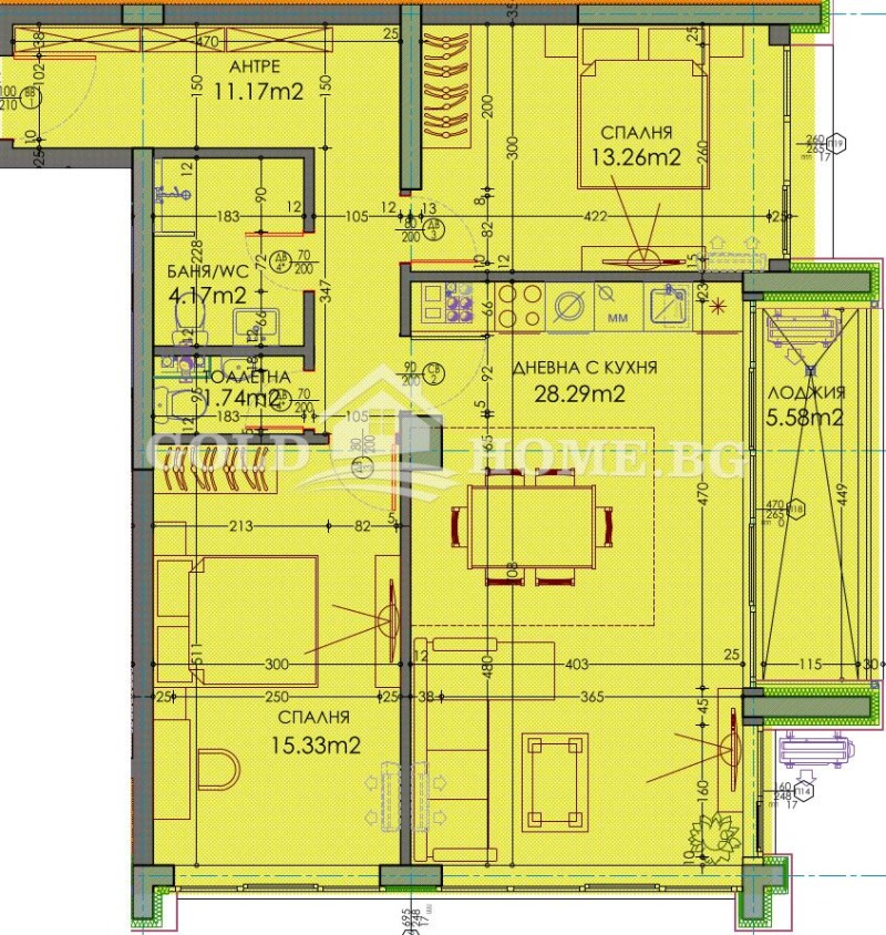 For Sale  2 bedroom Plovdiv , Trakiya , 117 sq.m | 92933140 - image [2]