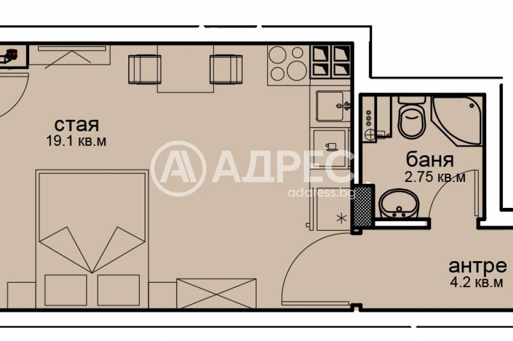 Продава 1-СТАЕН, гр. София, Витоша, снимка 4 - Апартаменти - 54414283