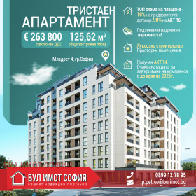 2 yatak odası Mladost 4, Sofia
