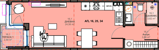 Продава 1-СТАЕН, гр. Поморие, област Бургас, снимка 2 - Апартаменти - 54164232
