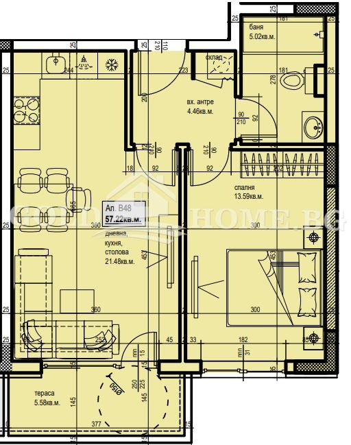 Продава  2-стаен град Пловдив , Христо Смирненски , 68 кв.м | 86214429 - изображение [5]