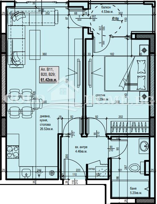 Продава  2-стаен град Пловдив , Христо Смирненски , 68 кв.м | 86214429 - изображение [10]