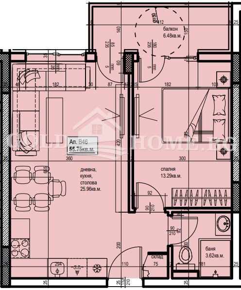 Продава  2-стаен град Пловдив , Христо Смирненски , 68 кв.м | 86214429 - изображение [3]