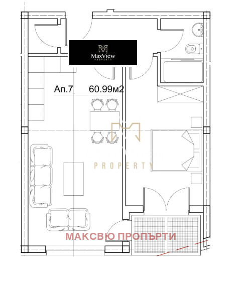 Til salgs  1 soverom Sofia , Orlandovtsi , 69 kvm | 13368319 - bilde [4]
