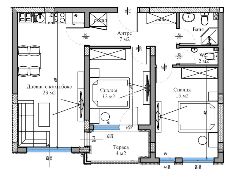 Продава 3-СТАЕН, гр. Пловдив, Христо Смирненски, снимка 3 - Апартаменти - 52574844