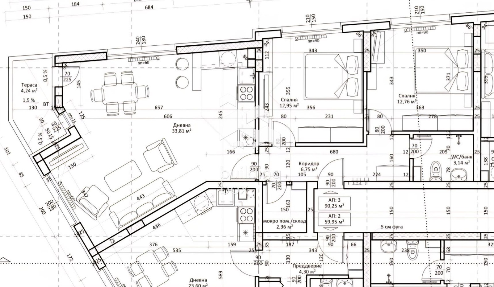 Продава 3-СТАЕН, гр. София, Люлин 1, снимка 10 - Апартаменти - 54125123