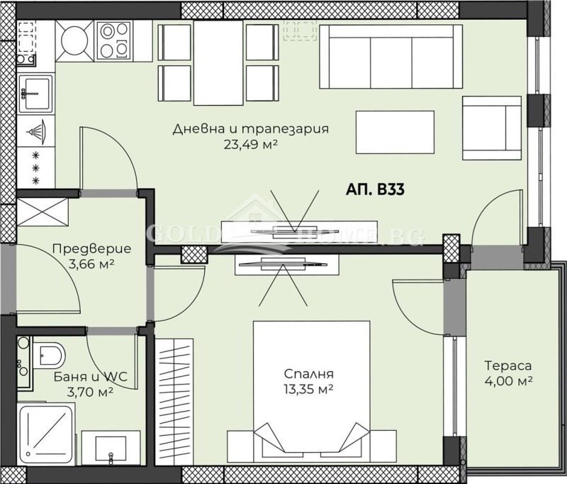 Zu verkaufen  1 Schlafzimmer Plowdiw , Hristo Smirnenski , 69 qm | 43865200 - Bild [8]