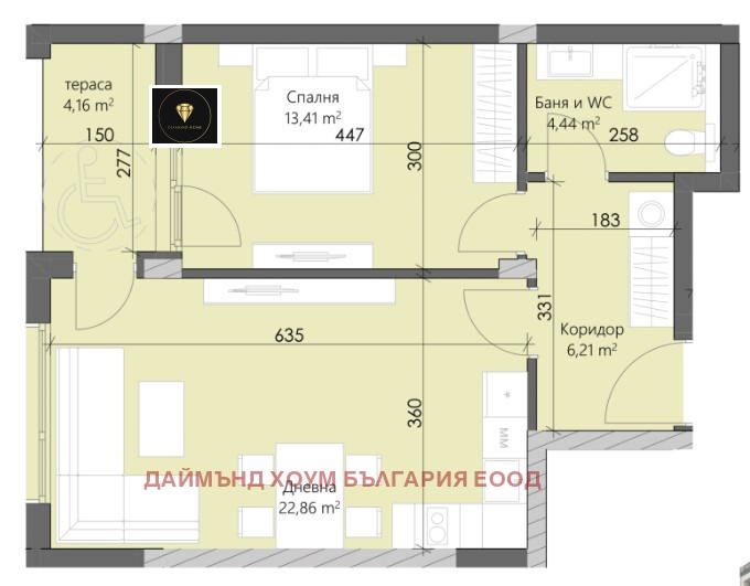 For Sale  1 bedroom Plovdiv , Karshiyaka , 74 sq.m | 54296100 - image [2]