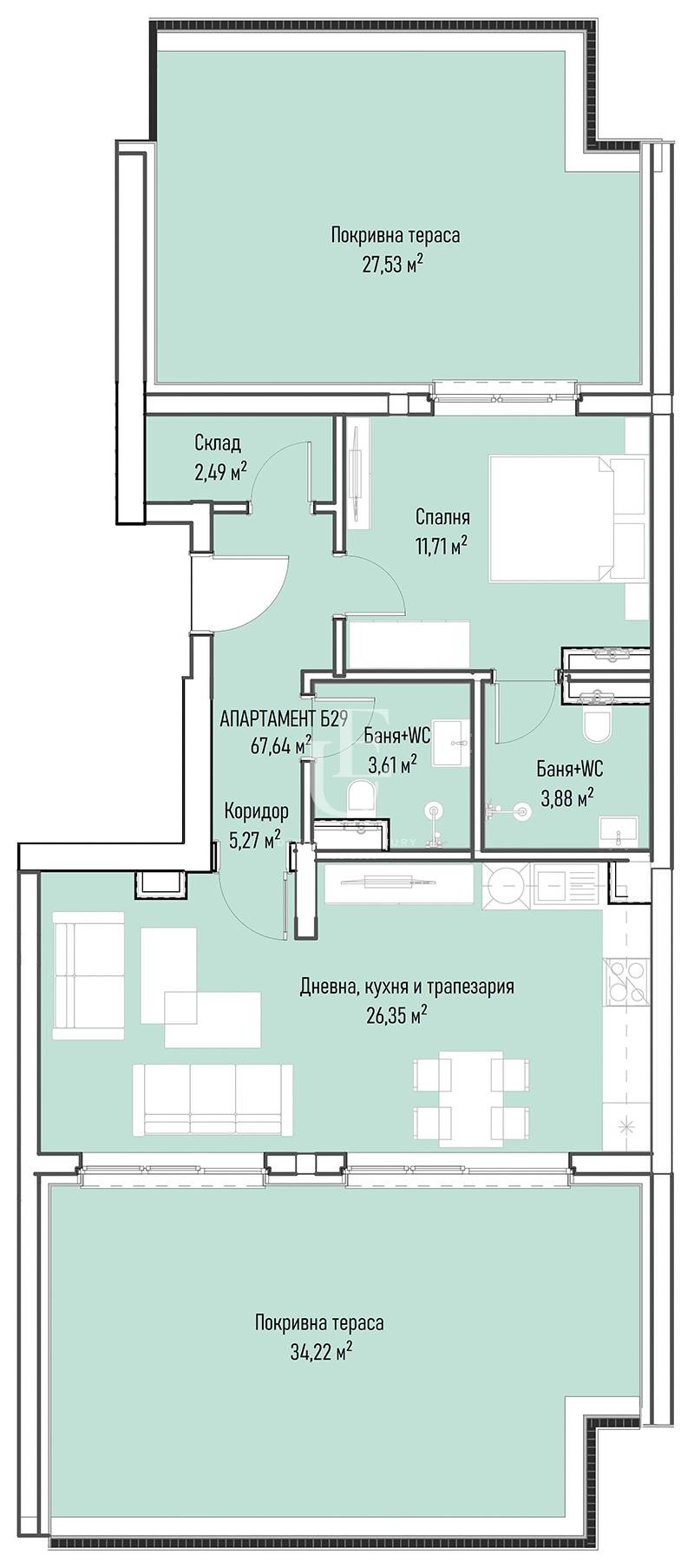 Продава 2-СТАЕН, гр. София, Младост 4, снимка 4 - Апартаменти - 53835443