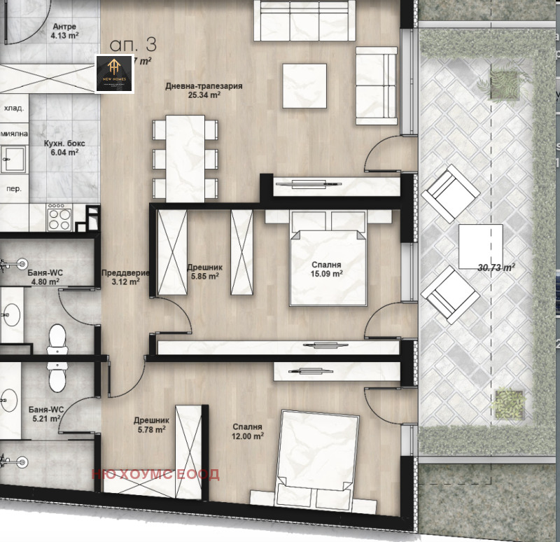 En venta  2 dormitorios Sofia , Lyulin 2 , 105 metros cuadrados | 98181458 - imagen [7]