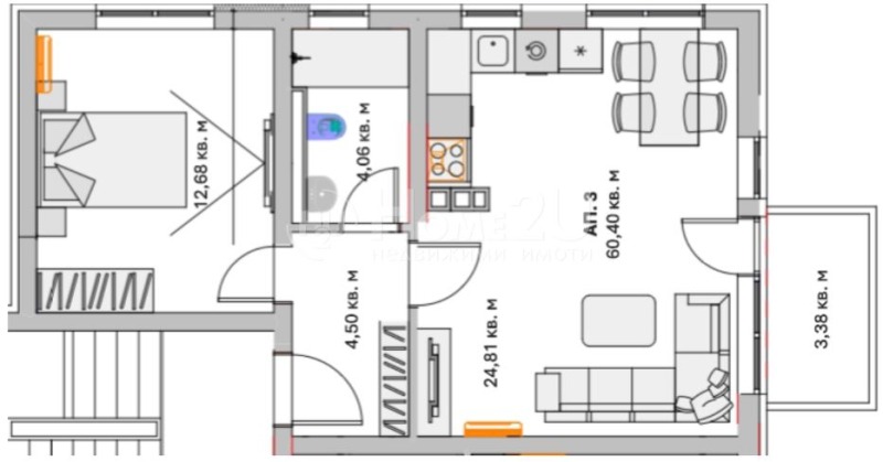 Продава  2-стаен град София , Малинова долина , 76 кв.м | 97824986 - изображение [7]
