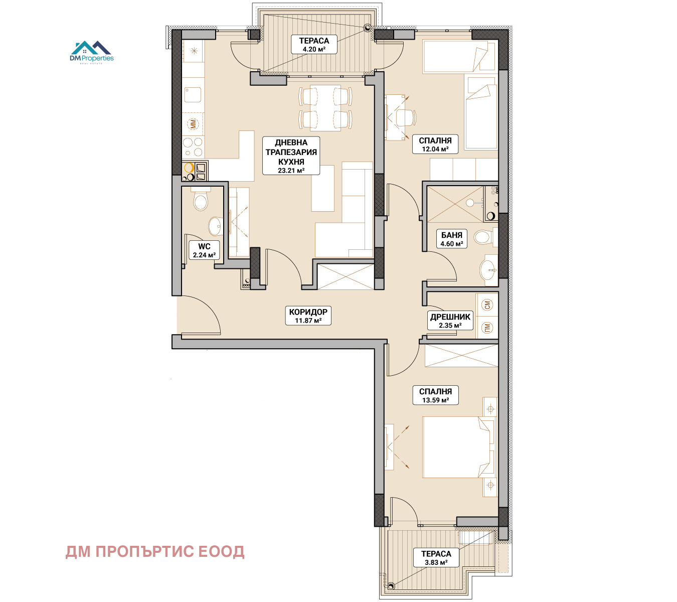 Продава 3-СТАЕН, гр. София, Младост 4