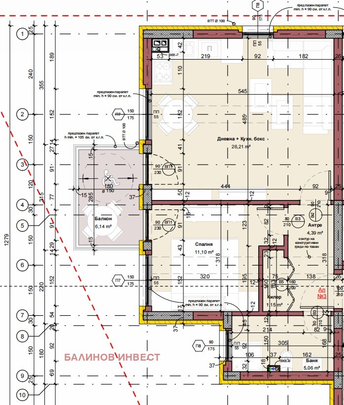 Te koop  1 slaapkamer Varna , m-t Gorna Traka , 60 m² | 63534845 - afbeelding [9]