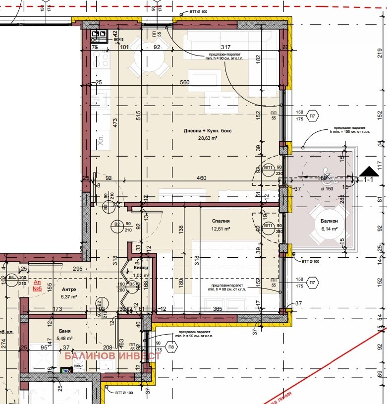 Te koop  1 slaapkamer Varna , m-t Gorna Traka , 60 m² | 63534845 - afbeelding [11]