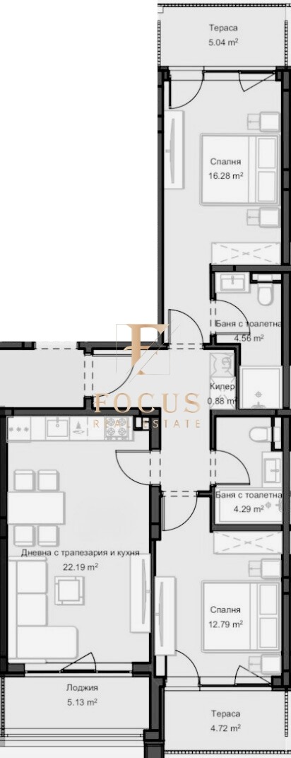 Продава 3-СТАЕН, гр. Пловдив, Остромила, снимка 2 - Апартаменти - 53616111