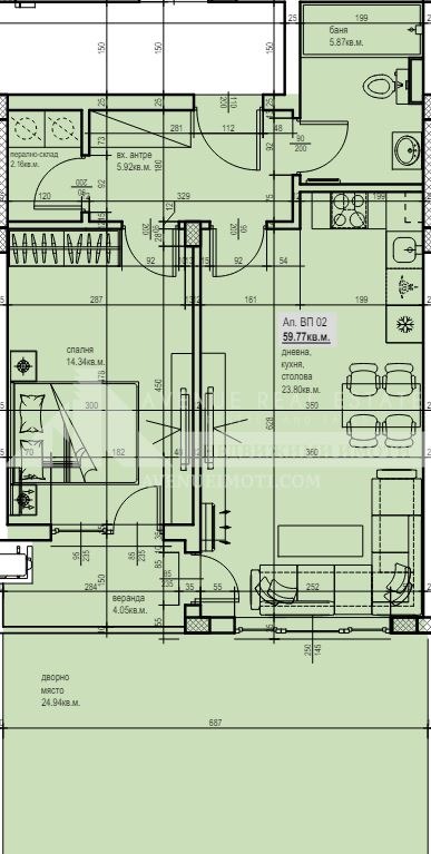 Na prodej  1 ložnice Plovdiv , Južen , 97 m2 | 85033254 - obraz [7]