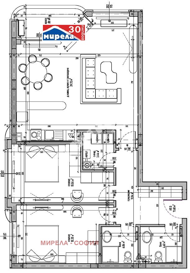 Продава 3-СТАЕН, гр. София, Малинова долина, снимка 2 - Aпартаменти - 47745969