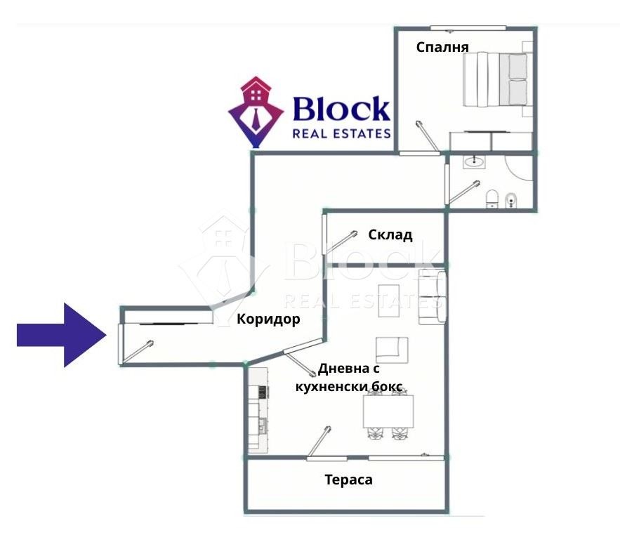 Продава 2-СТАЕН, гр. София, Манастирски ливади, снимка 13 - Апартаменти - 53782797