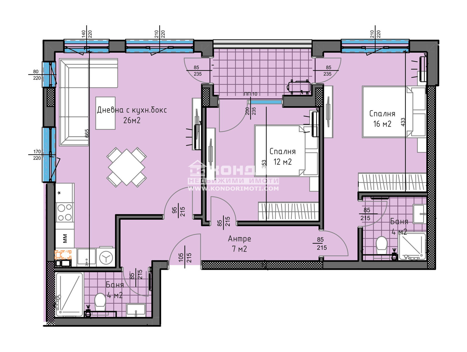 Продава 3-СТАЕН, гр. Пловдив, Кършияка, снимка 2 - Апартаменти - 45114662