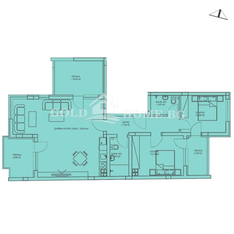 Продаја  2 спаваће собе Пловдив , Центар , 160 м2 | 91743717 - слика [2]