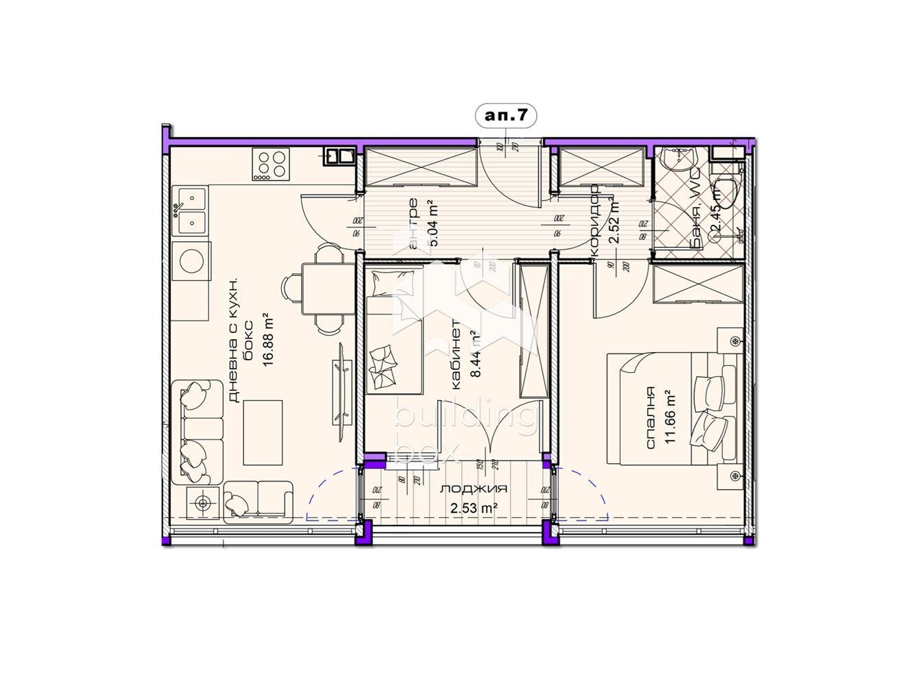 Продава 3-СТАЕН, гр. Шумен, Добруджански, снимка 2 - Апартаменти - 54023918