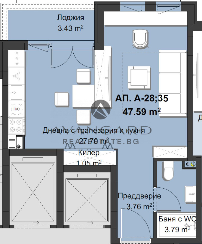 Продава 1-СТАЕН, гр. Пловдив, Христо Смирненски, снимка 2 - Апартаменти - 56004245