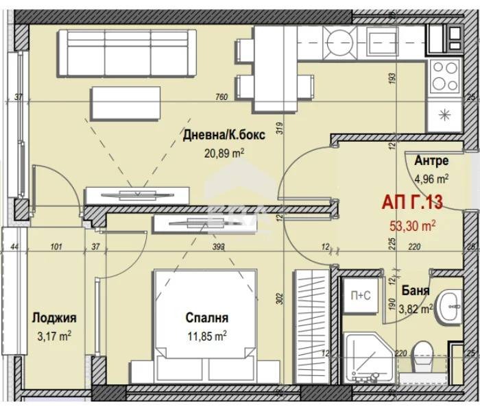 Продаја  1 спаваћа соба Софија , Младост 3 , 71 м2 | 38711675 - слика [3]