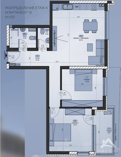 Продава 3-СТАЕН, гр. Перник, Изток, снимка 6 - Апартаменти - 53824442