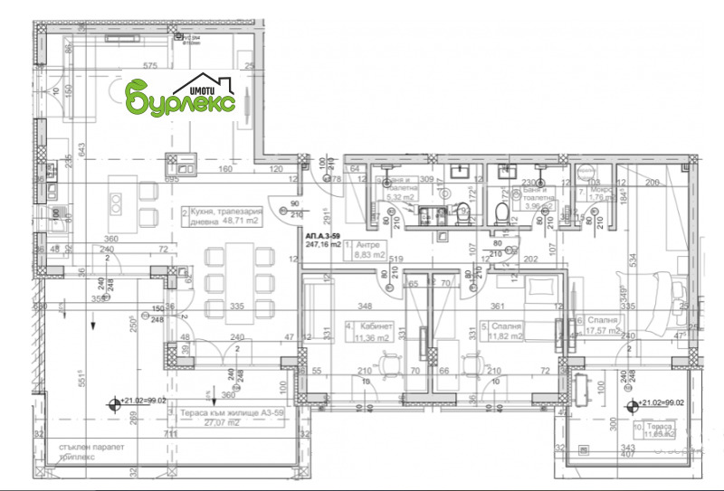 Продава 4-СТАЕН, гр. Варна, к.к. Слънчев ден, снимка 5 - Апартаменти - 53601805