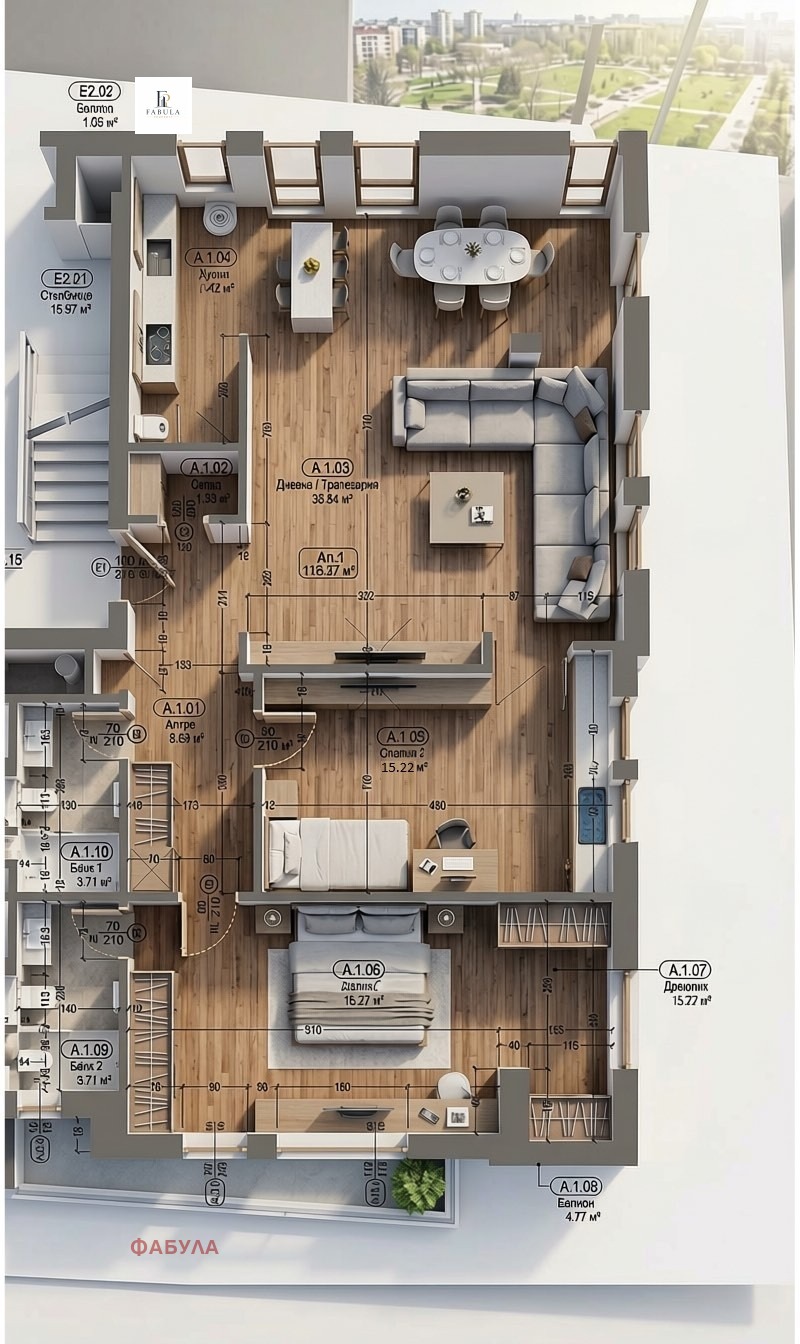 Продава 3-СТАЕН, гр. София, Изток, снимка 3 - Апартаменти - 55883398