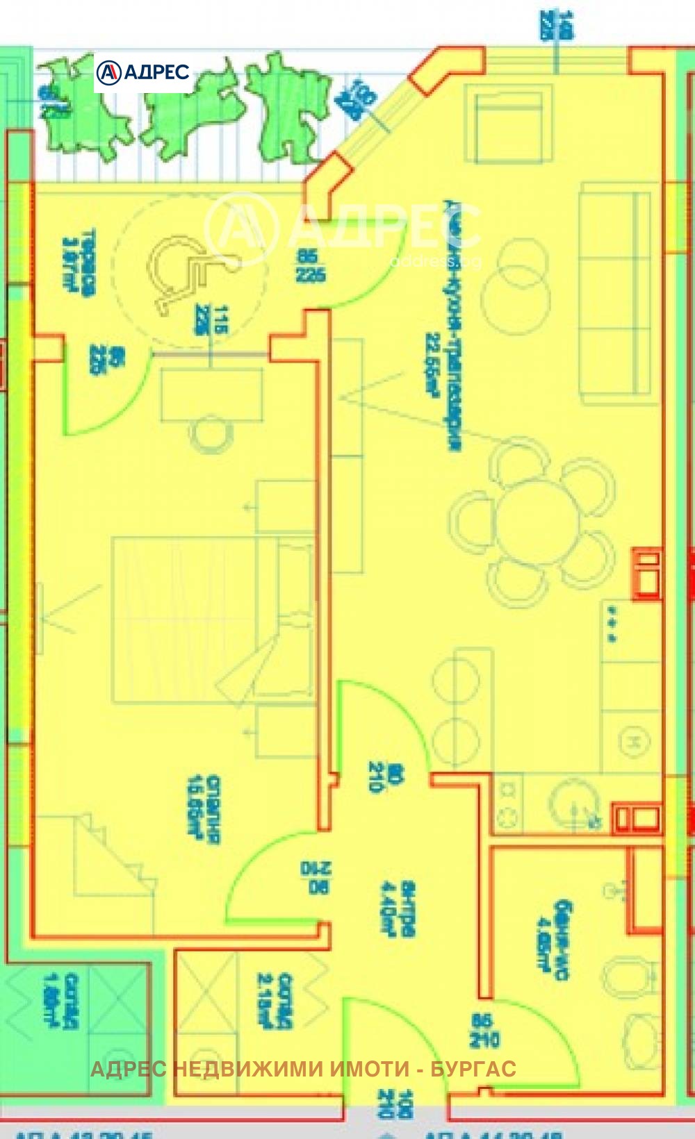 Продава 2-СТАЕН, гр. Бургас, област Бургас, снимка 4 - Апартаменти - 54029766