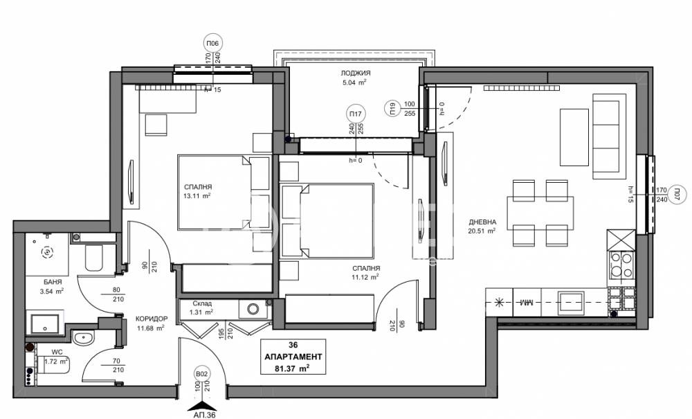 Продава 3-СТАЕН, гр. София, Обеля 2, снимка 4 - Апартаменти - 54602642