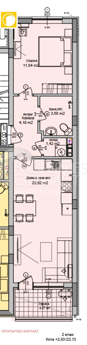 Продается  1 спальня Бургас , Сарафово , 66 кв.м | 28338911 - изображение [7]