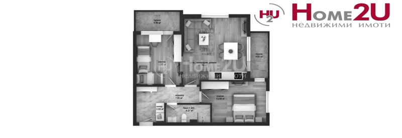 De vânzare  2 dormitoare Plovdiv , Cârșiiaca , 92 mp | 30217566 - imagine [7]