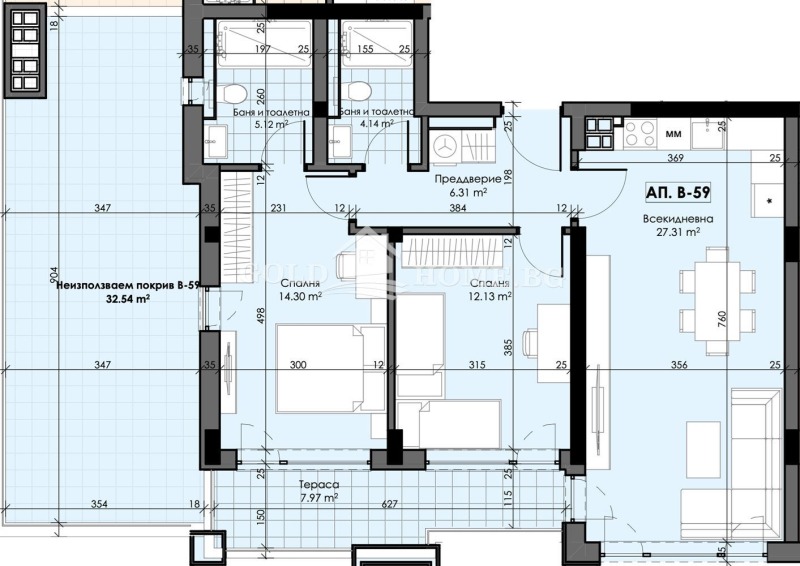 Продава 3-СТАЕН, гр. Пловдив, Христо Смирненски, снимка 8 - Апартаменти - 53522879