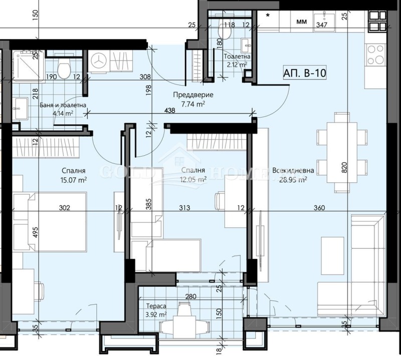 Продава 3-СТАЕН, гр. Пловдив, Христо Смирненски, снимка 3 - Апартаменти - 53522879