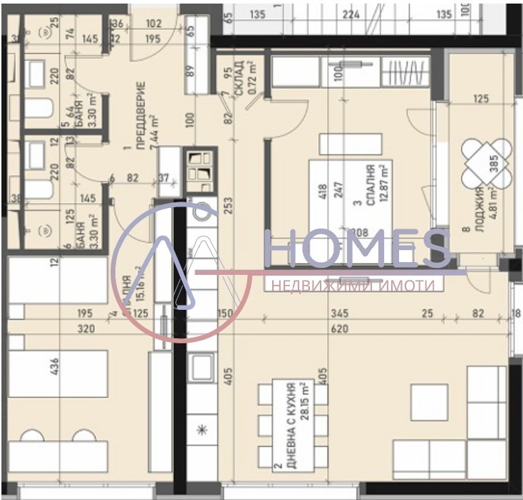 Продава 3-СТАЕН, гр. София, Банишора, снимка 3 - Апартаменти - 54053040