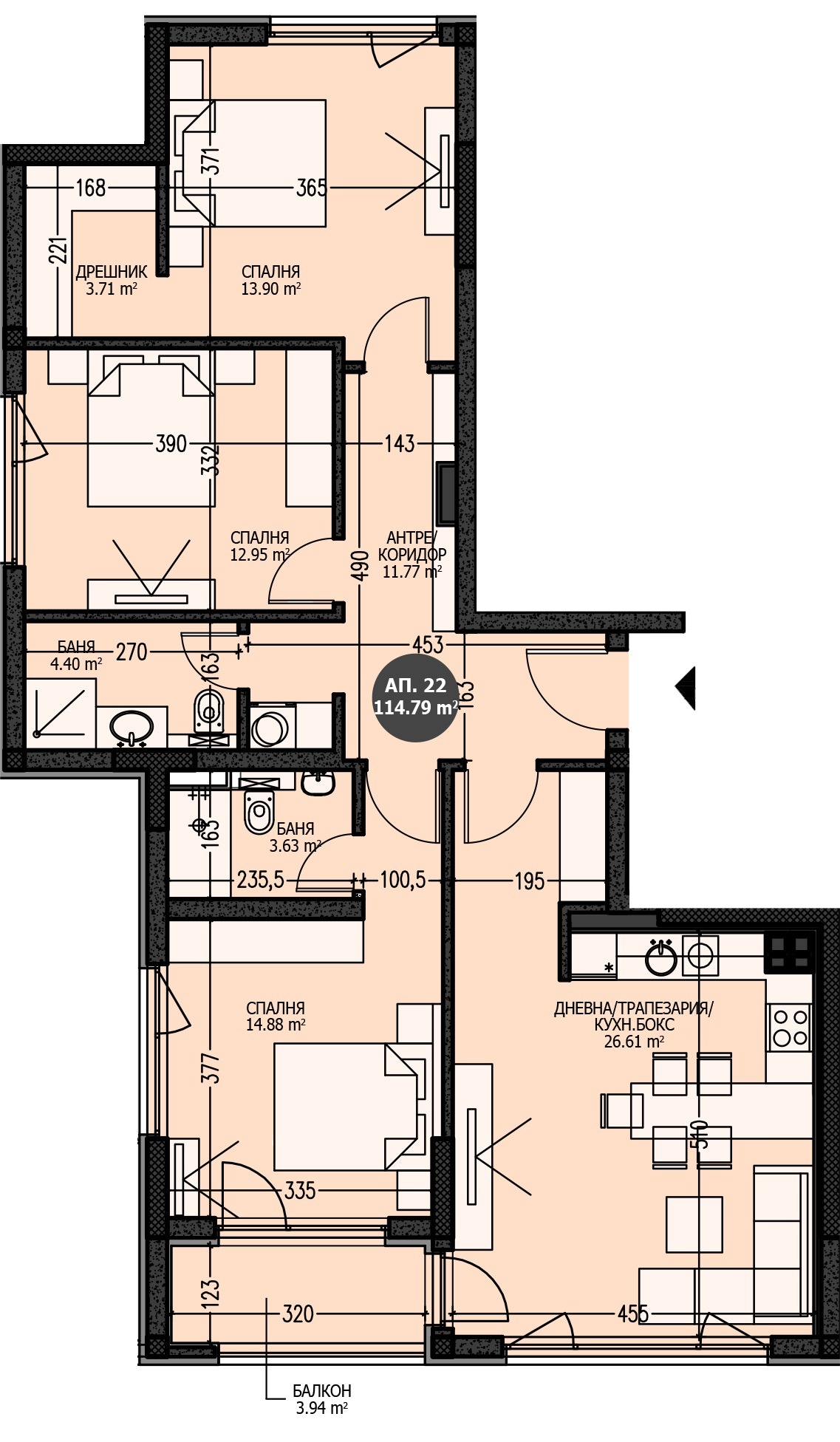 Продава 4-СТАЕН, гр. София, Младост 4, снимка 2 - Апартаменти - 52628073