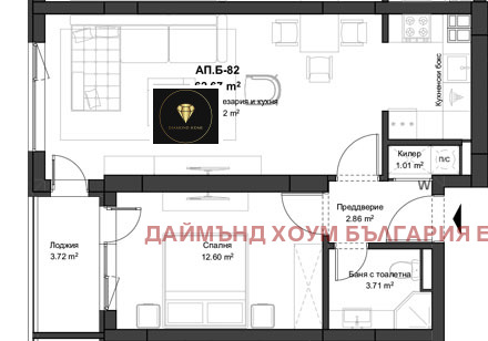 Продава 2-СТАЕН, гр. Пловдив, Кючук Париж, снимка 2 - Aпартаменти - 47586861