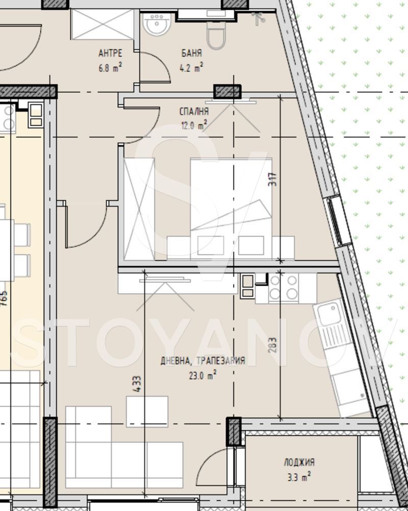 Продается  1 спальня София , Малинова долина , 74 кв.м | 13298826 - изображение [11]