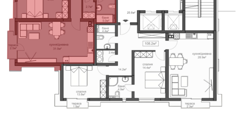 Продава  3-стаен град София , Красно село , 145 кв.м | 68093939 - изображение [14]