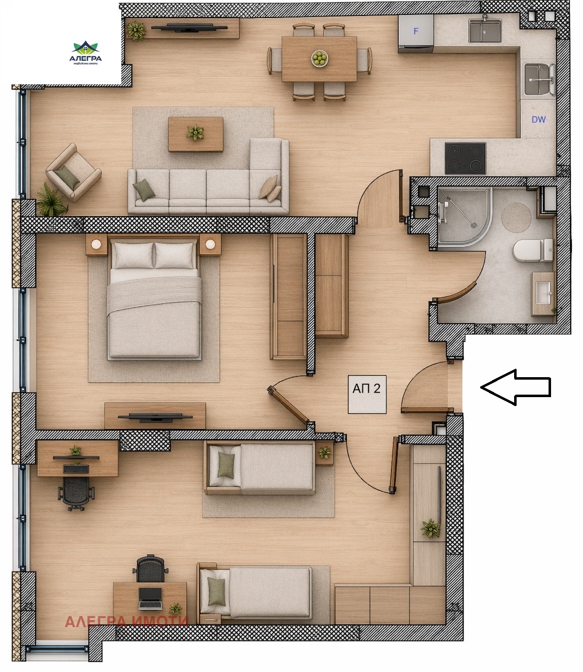 Продава 3-СТАЕН, гр. София, Банишора, снимка 2 - Апартаменти - 54290390